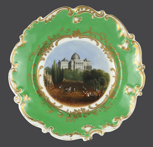 Chamberlain’s Worcester porcelain plate having a view (1 of 4)