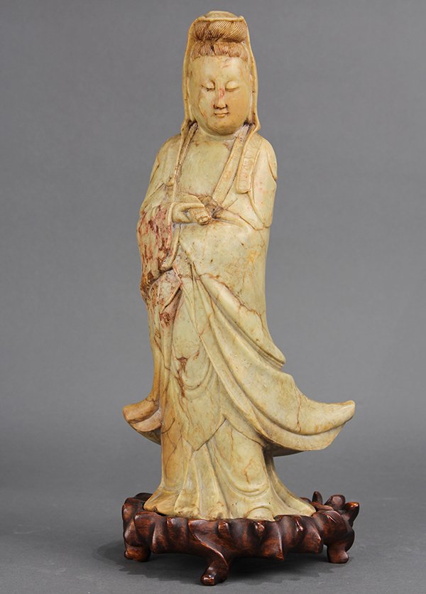 Chinese Soapstone Figure of Guanyin (1 of 7)