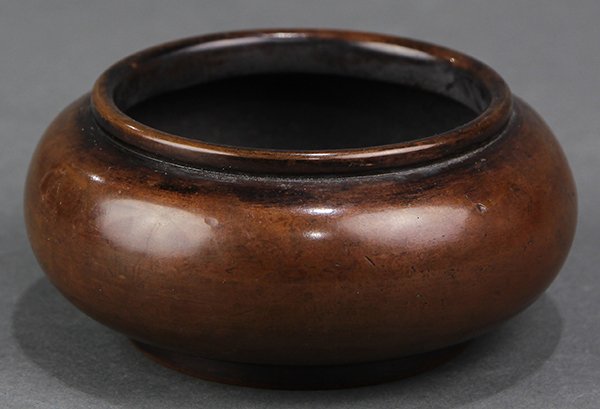 Chinese Small Patinated Bronze Censer (1 of 6)