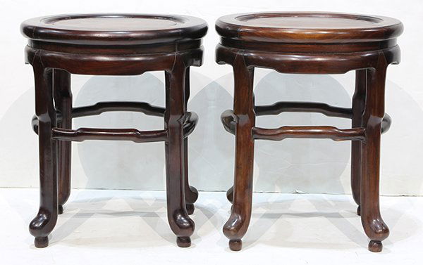Chinese Hardwood Stools (1 of 6)