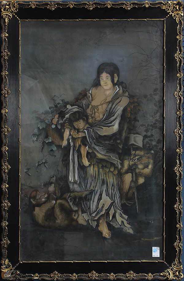 Japanese Painting, Yamauba and Kintaro (1 of 2)