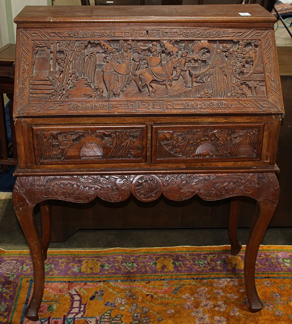 Chinese Drop Front Desk (1 of 3)