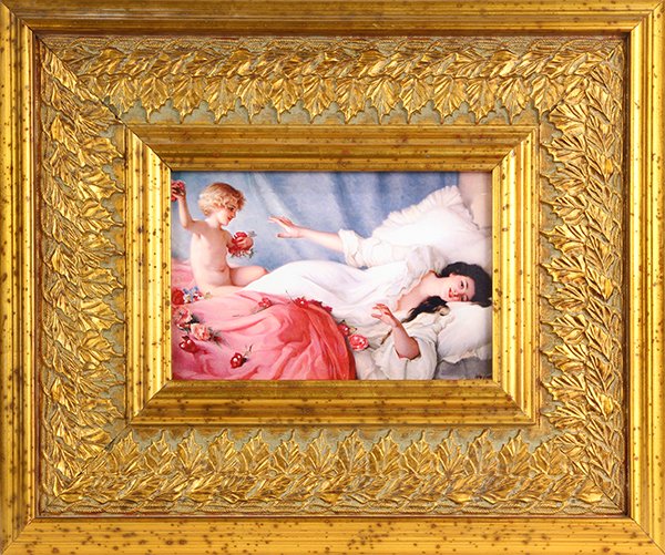 Hand painted porcelain plaque (1 of 4)