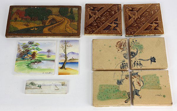 (Lot of 10) Collection of tiles (1 of 3)
