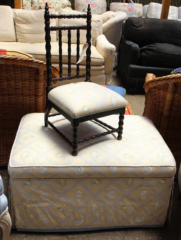 (lot of 2) Regency ebonized and partial gilt child's (1 of 1)