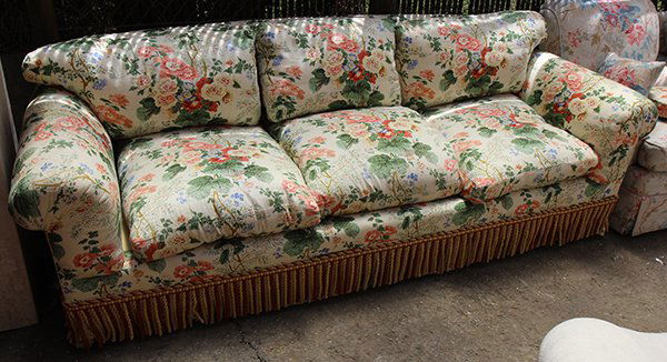 Contemporary upholstered three-seat sofa, covered in (1 of 1)