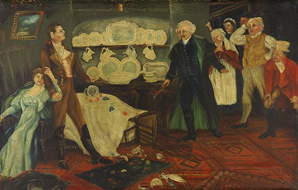 Painting, American Folk Art School (18th century) (1 of 3)