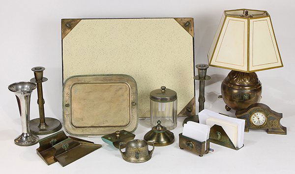 (lot of 12) Egyptian Revival desk accessories in the (1 of 4)