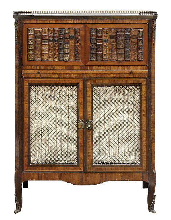 Louis XV style marble top commode (1 of 5)