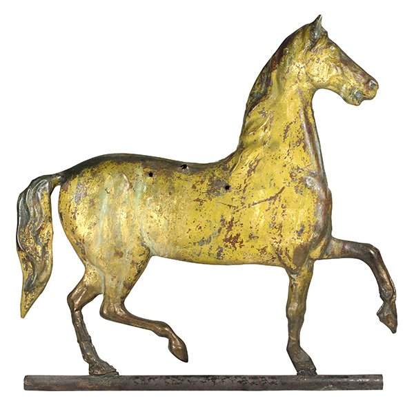 American molded full bodied brass weathervane (1 of 2)