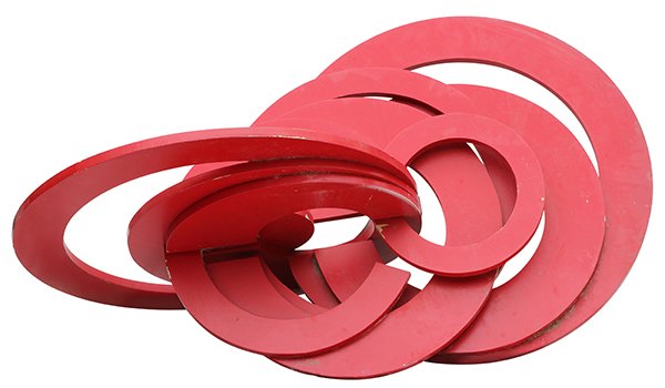 Painted Aluminum Sculpture by Christiane Lazard (1 of 2)