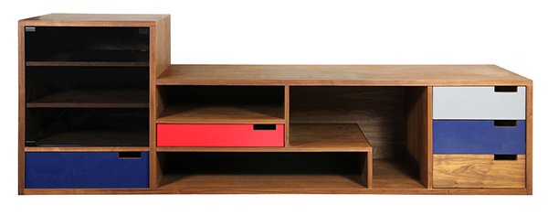 Modern custom media console (1 of 6)
