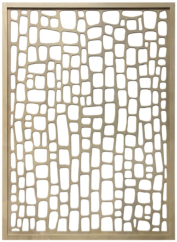 Modern scroll carved room divider, in the manner of (1 of 4)