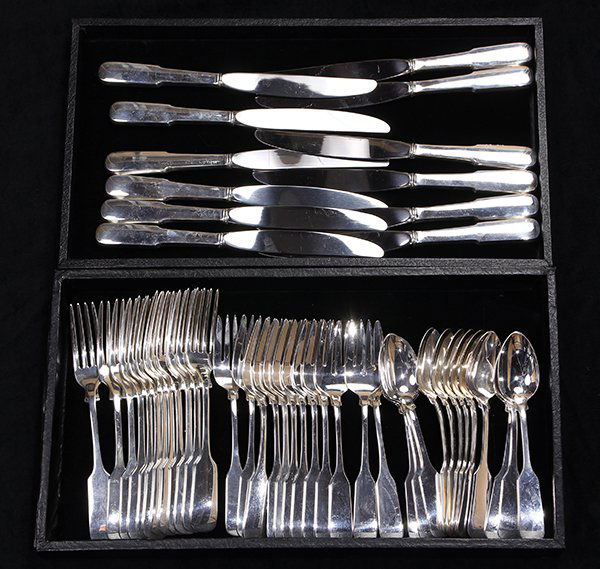 American sterling silver flatware service for twelve by (1 of 2)