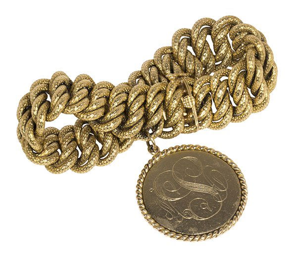 Yellow gold charm bracelet (1 of 4)