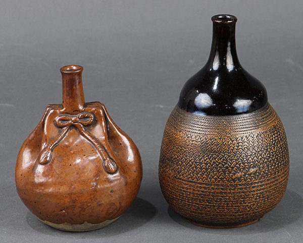 Japanese Ceramic Bottles, 19c (1 of 6)