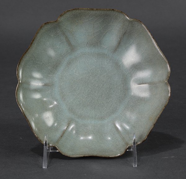 Chinese Guan Type Mallow Form Dish (1 of 3)