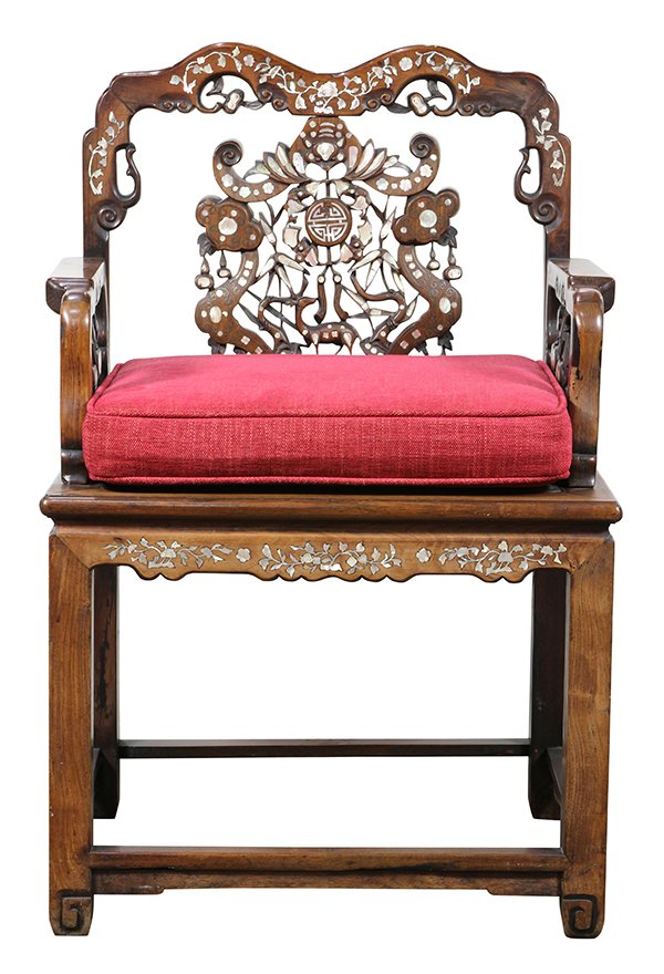 Two Chinese Mother-of-Pearl Inlaid Chairs (1 of 10)