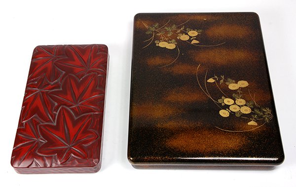 Japanese Lacquered Letter Boxes (1 of 4)
