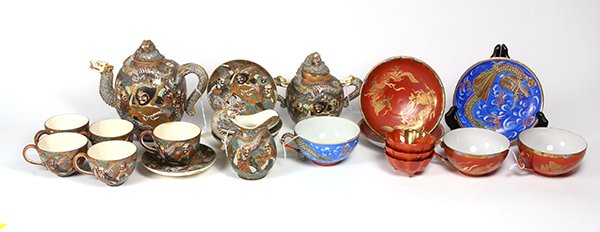 Japanese Satsuma,  Kutani Wares, Meiji (1 of 8)