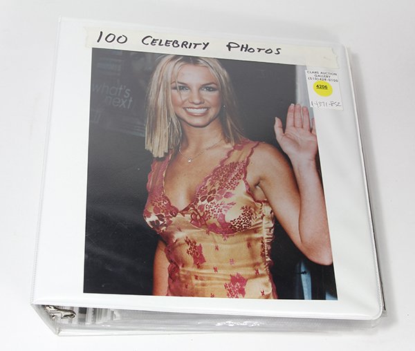 (lot of 1 binder) Celebrity photographs including (1 of 2)