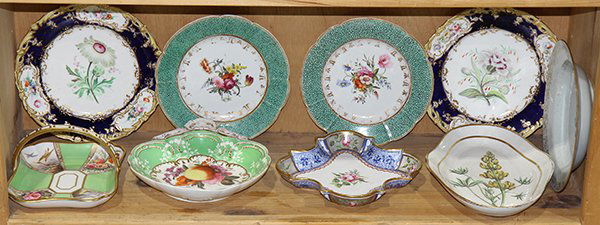 One shelf of English and Continental porcelain, early (1 of 1)