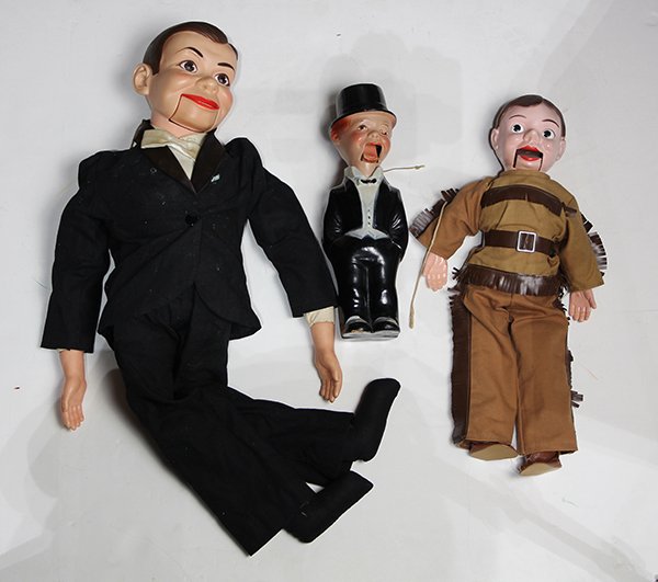 (lot of 3) Charlie McCarthy Ventriloquist Dolls (1 of 1)