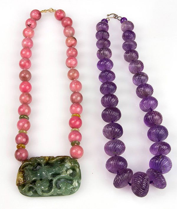 (Lot of 2)  Gemstone necklaces (1 of 2)