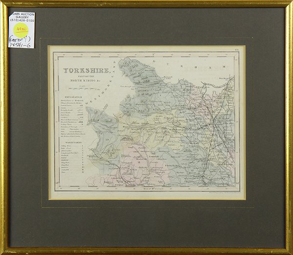 Lot of 7 Hand-Colored Copper Engraved Maps including (1 of 7)