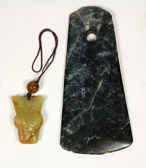 Chinese Jade Toggle and Ax (1 of 2)