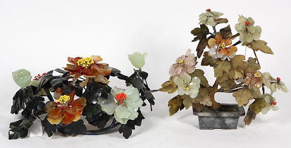 Two Chinese Hardstone Trees (1 of 4)