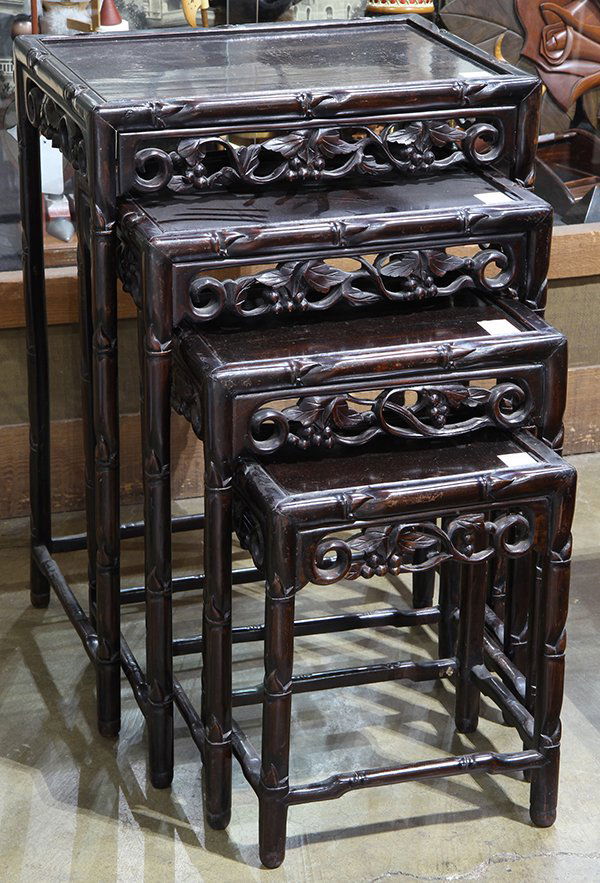 Chinese Nesting Tables, Grapes (1 of 2)
