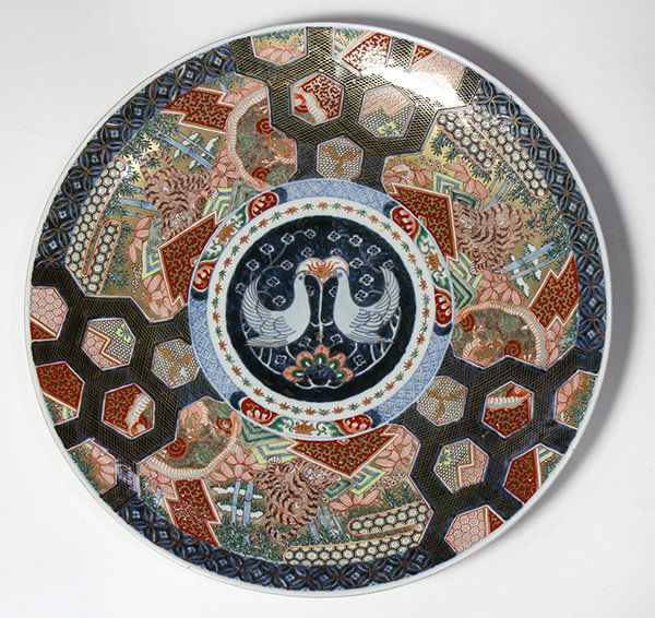 Japanese Large Imari Charger, 19c (1 of 2)