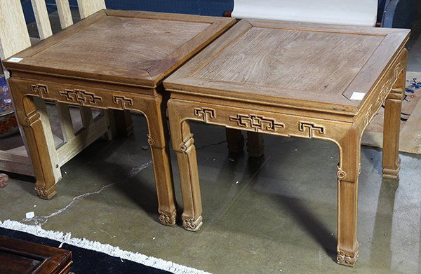 Two Chinese Square Stools (1 of 2)