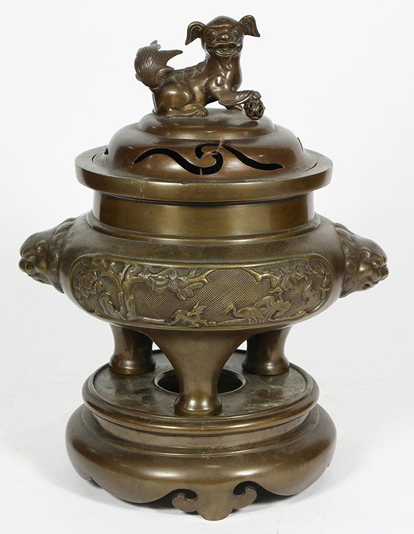 Japanese Large Bronze Censer, 19c (1 of 3)