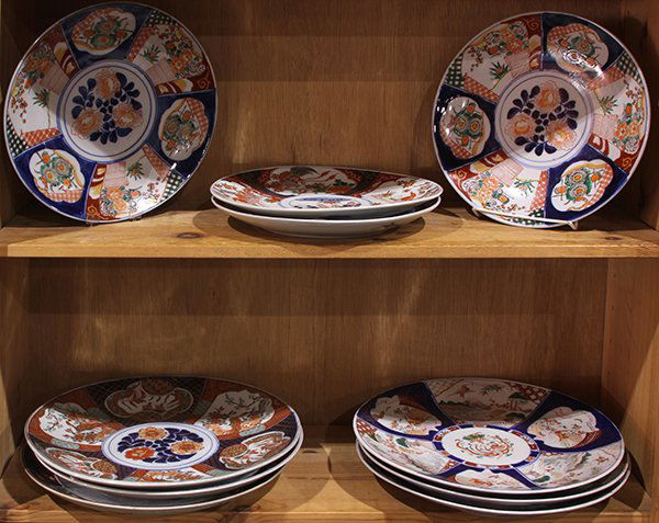2 Shelves of Japanese Imari Chargers (1 of 1)