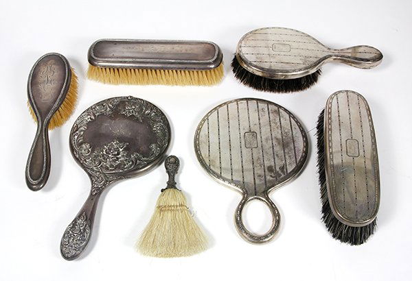 American sterling silver mounted  dresser articles by (1 of 3)