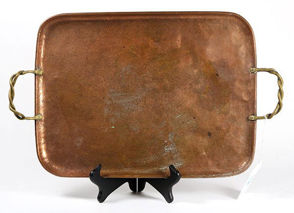 Arts and Crafts copper tray by Gustav Stickley (1 of 4)