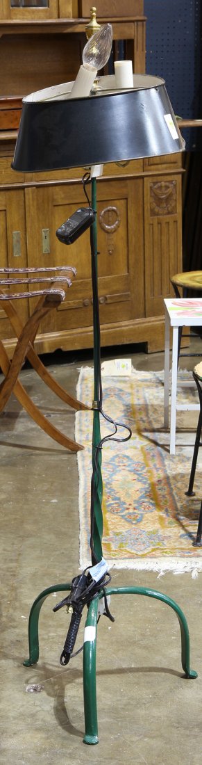 English style tole standing floor lamp, having two (1 of 1)
