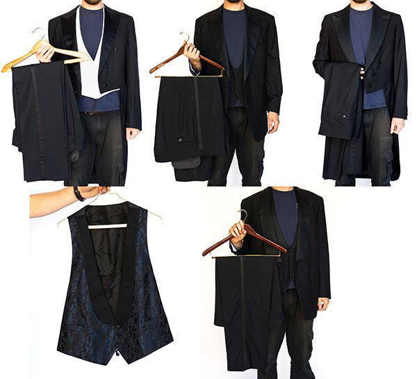 (lot of 12) Men's custom tailored black tuxedos (1 of 8)