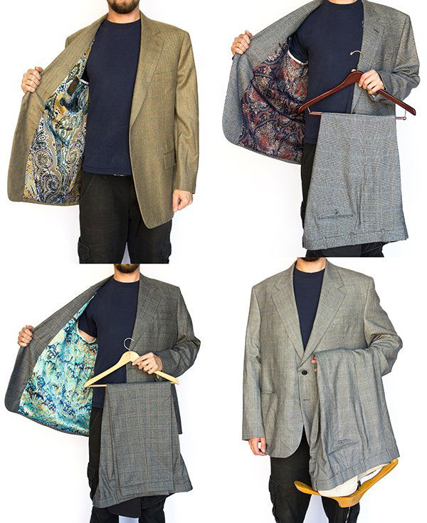 (lot of 7) Men's custom tailored plaid suits and suit (1 of 5)