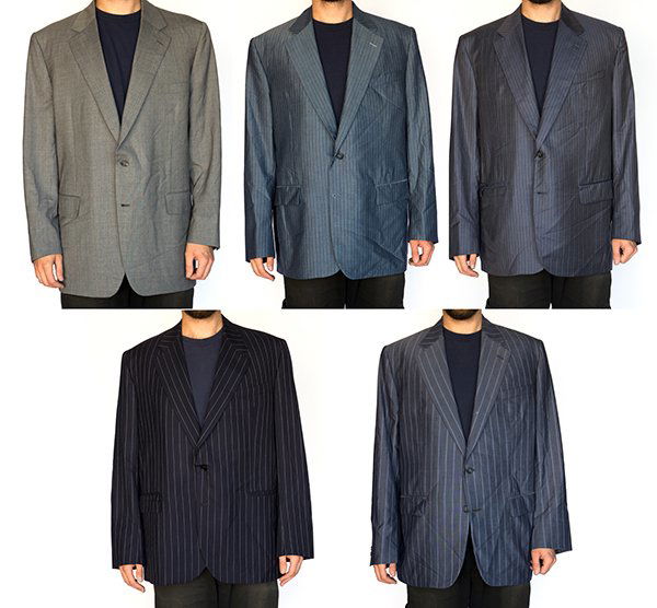 (lot of 5) Men's custom tailored suits including four (1 of 10)