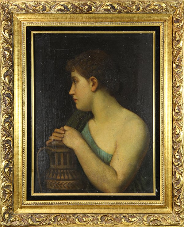 Painting, Maiden with Grecian Urn (1 of 1)