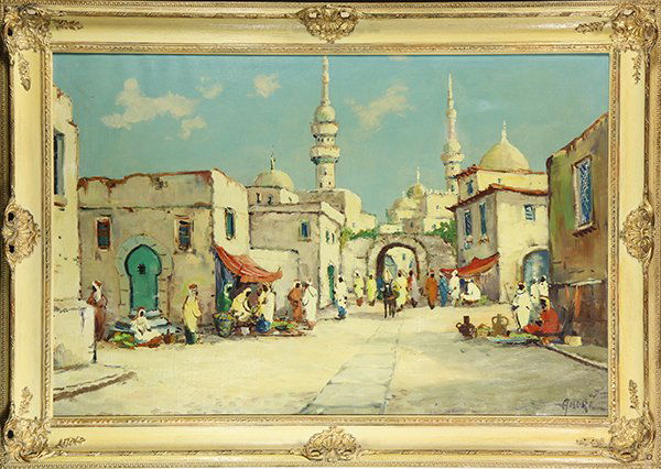 Painting, Tunisian Street Scene (1 of 1)