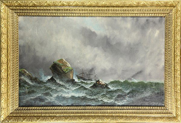 Painting, Ship in a Storm Off the Coast (1 of 1)