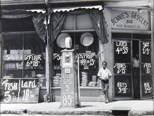 Photograph, Marion Post Wolcott: Marion Post Wolcott (American, 1910-1990), "Bennie's Grocery Store, in the Negro Section of Town, Sylvania, Georgia," 1939, gelatin silver print with selenium toning, printed in 1978, pencil signed, t
