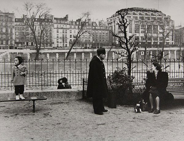 Photograph, Robert Doisneau: Robert Doisneau (French, 1912-1994), "Le Vert Galant," 1955, gelatin silver print, later reprint 1980, signed lower right, titled and dated verso, image: 9.5"h x 12.25"h, sheet: 12"h x 16"w