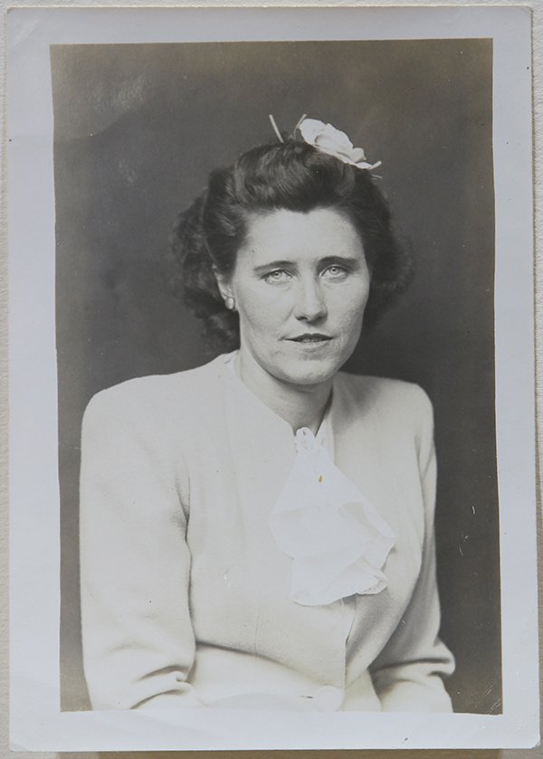 Photograph, Michael Disfarmer: Michael Disfarmer (Amercian, 1884-1959), "Untitled (Portait of a Young Woman with Short Hair)," circa 1920-45, gelatin silver print, image: 4.5"h x 3"w, sheet: 5"h x 3.5"w, artist board: 11"h x 8.5"w,
