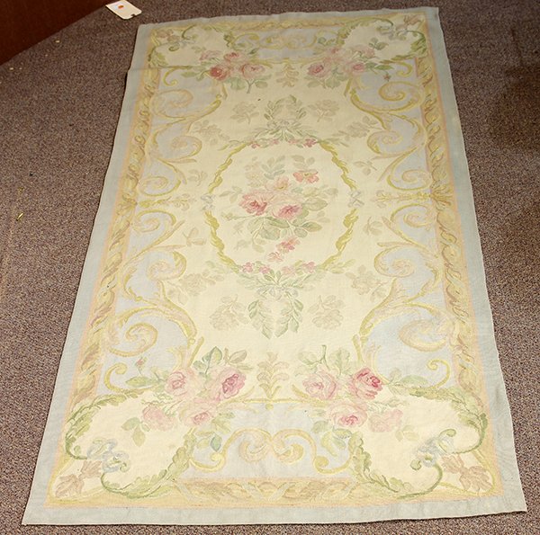 French Aubusson runner: French Aubusson runner, 6'1" x 3'