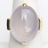 Lavender jadeite and 18k yellow gold ring